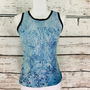 Bija Women's Athletic Top Blue XL NWOT